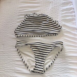Aerie striped halter bikini